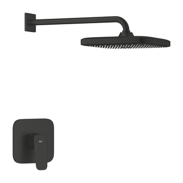 Systém sprchový Grohe Cubeo matte black se sprchou Tempesta 250 1053342430
