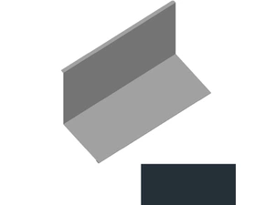 Lemování ke zdi rovnoběžné s okapem RS312S-135 SP 25 RAL 7016 antracitově šedá