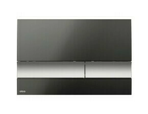 Tlačítko ovládací Alca M1728-2 černá-lesk/chrom-mat