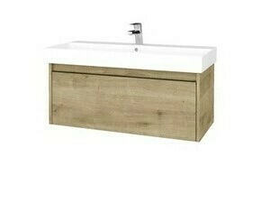 Skříňka umyvadlová Dřevojas BONO SZZ 100 Arlington/Arlington vč. umyvadla Glance
