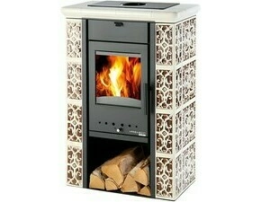 Kamna krbová Haas+Sohn ČIČMANY černá, slonová kost/hnědá