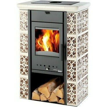 Kamna krbová Haas+Sohn ČIČMANY černá, slonová kost/hnědá