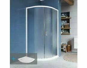 Kout sprchový s vaničkou Mereo CK35101ZN 900×900 mm bílý/Grape R550