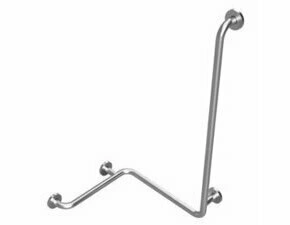 Madlo se svislou opěrou Bemeta Help 1 180 mm pravé nerez mat