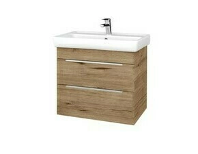 Skříňka umyvadlová Dřevojas PROJECT BENEFIT SZZ2 70 dub herkules/dub herkules vč. umyvadla Q