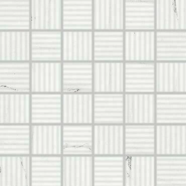 Mozaika Rako Vein 5×5 cm (set 30×30 cm) bílá -mat WDR05233