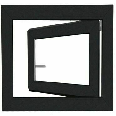 Okno plastové BRAVO OS1 RAL 7016/bílá pravé 900×900 mm