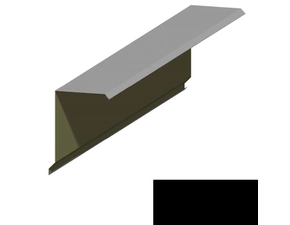 Lemování okraje RS360Q SP 25 s okapnicí RAL 9005 černá