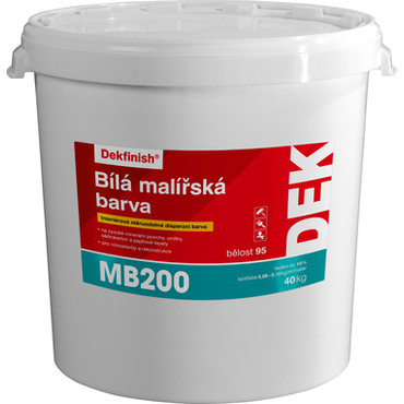 Malba interiérová DEK MB200 bílá, 40 kg