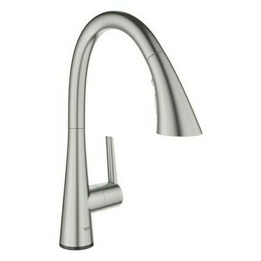 Baterie elektronická dřezová Grohe Zedra Touch SuperSteel 30219DC2