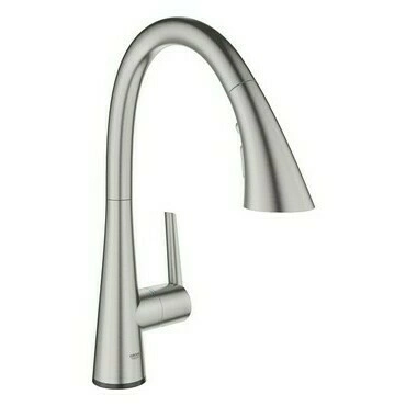 Baterie elektronická dřezová Grohe Zedra Touch SuperSteel 30219DC2