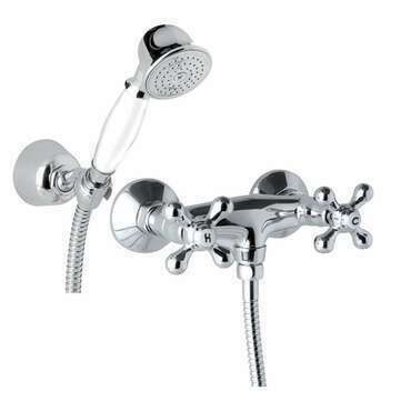Baterie sprchová nástěnná Mereo Retro Viktorie CBL601A 100 mm chrom
