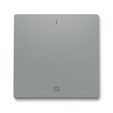 Kryt spínače ABB Zoni kolébkového trojpólového s potiskem šedá