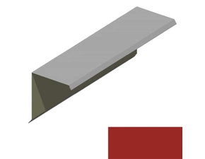 Ukončení pultové střechy RS312S-75 SP 25 RAL 3000 červená