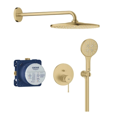 Systém sprchový Grohe Essence s Rainshower Mono 310 kartáčovaný Cool Sunrise 25287GN0