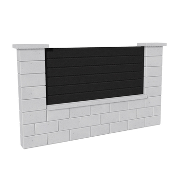 Výplň plotová DEKMETAL CANTO 2N09A jet black