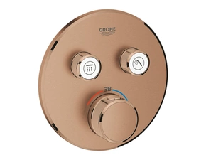 Baterie podomítková termostatická Grohe Grohtherm SmartControl 2-cestná kartáčovaný Warm Sunset 29119DL0