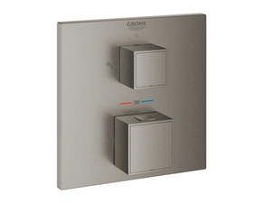 Baterie podomítková termostatická Grohe Grohtherm Cube 2-cestná kartáčovaný Hard Graphite 24154AL0
