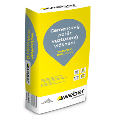Potěr balkónový weberbat 25 kg
