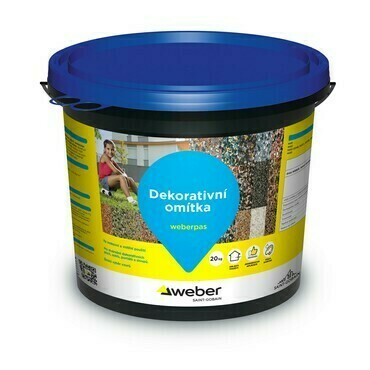 Omítka dekorativní weberpas marmolit jemnozrnný G01 20 kg