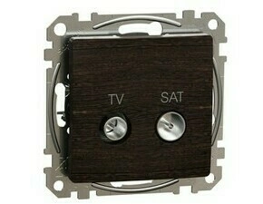 Zásuvka anténní koncová Schneider Sedna Design TV/SAT 7 dB wenge