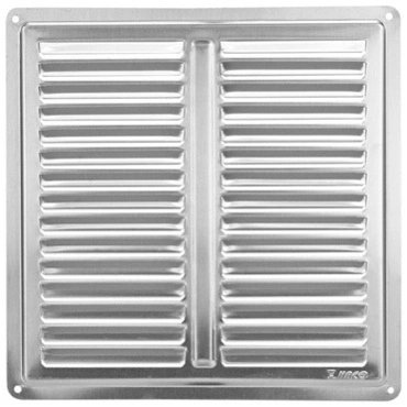 Mřížka větrací s krytkou HACO NVM K 200×200 mm nerez