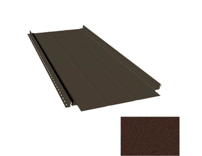 Krytina plechová LINEDEK 485 Rib Imitace MIC82 corten tmavý Cut