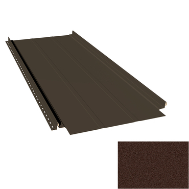 Krytina plechová LINEDEK 485 Rib Imitace MIC82 corten tmavý Cut