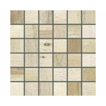Mozaika Rako SALOON 5×5 cm (set 30×30 cm) světle hnědá DDM05747