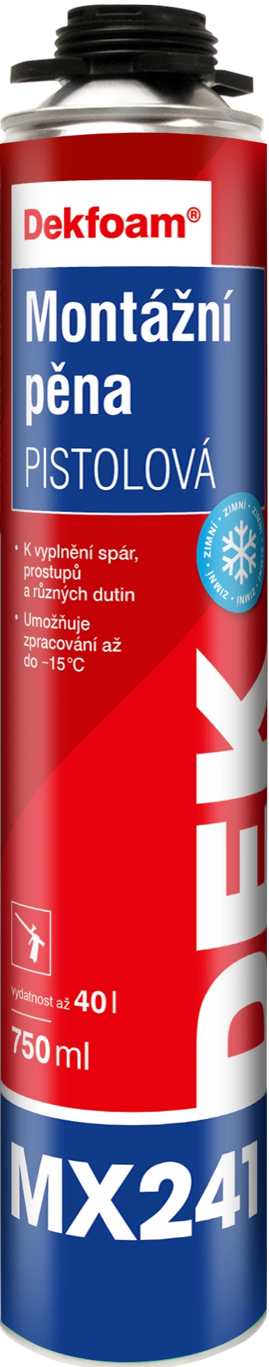 DEK Pěna montážní DEKFOAM MX241 zimní pistolová 750 ml