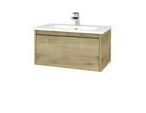 Skříňka umyvadlová Dřevojas BONO SZZ 80 Arlington/Arlington vč. umyvadla Euphoria