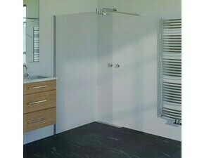 Stěna pevná WECCO Walk-In 1000 mm leštěný hliník/čiré sklo 1
