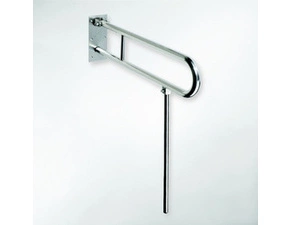 Úchyt sklopný ve tvaru U Bemeta Help s opěrnou nohou 813 mm bez krytky nerez matný