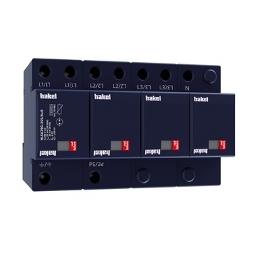 Svodič přepětí T1+T2+T3 Hakel HLSA25G-255/4+0