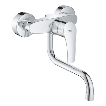 Baterie dřezová nástěnná Grohe Eurosmart 150 mm chrom 31391003