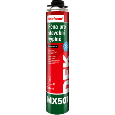 Pěna pro stavební výplně DEKFOAM MX501 zimní 750 ml