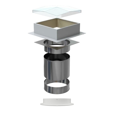 Světlovod pro plochou střechu SUNIZER ROUND průměr 430 mm