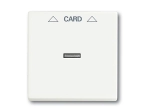 Kryt spínač kartový s průzorem ABB Future mechová bílá