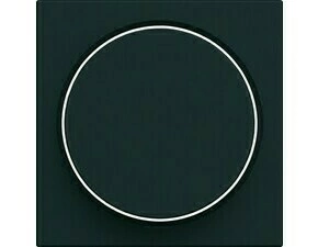 Kryt otočný stmívač Hager lumina 45×45 mm černá mat