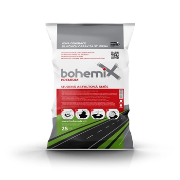 Bohemix studená obalovaná asfaltová směs (25kg/bal)