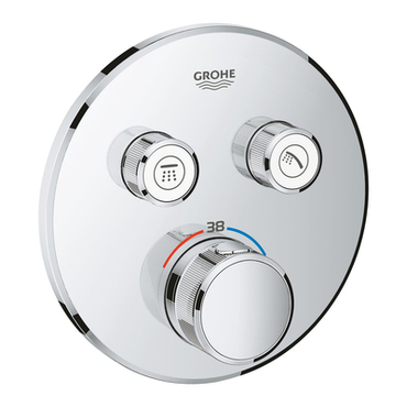 Baterie podomítková termostatická Grohe Grohtherm SmartControl 2-cestná chrom 29119000