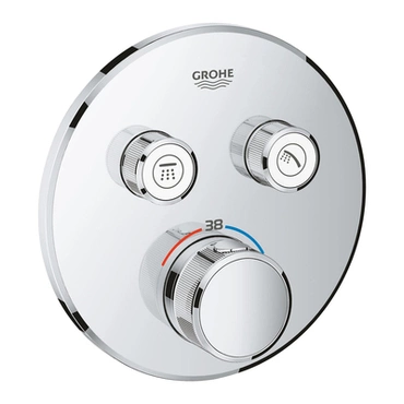 Díl nadomítkový Grohe Grohtherm SmartControl s 2 ventily chrom 29119000