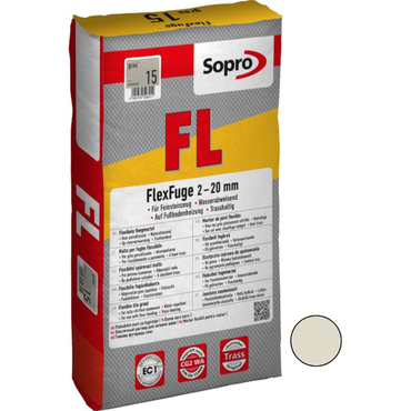 Hmota spárovací Sopro FlexFuge stříbřitě šedá 25 kg