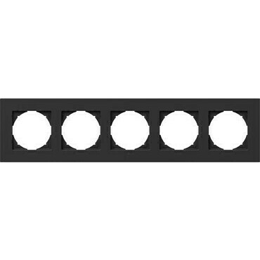 Rámeček TEM Logiq pětinásobná černá