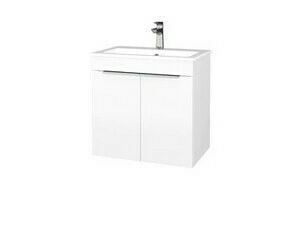 Skříňka umyvadlová Dřevojas PROJECT BENEFIT SZD2 60 bílá lesk/bíílá lesk vč. umyvadla Altero