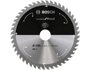 Kotouč Bosch Standard for Wood AKU 190×30×1,1 mm 48 z.