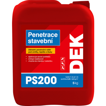 Penetrace stavební DEK PS200 5 kg