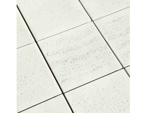 Dlažba betonová BEST TERASOVÁ reliéfní ravertino bílá 400×400×40 mm