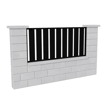Výplň plotová DEKMETAL STECCA 2N156 jet black