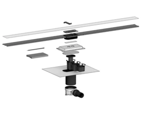 Žlab sprchový nerezový Profilpas PP DRAIN VARIOGUARD s krytem